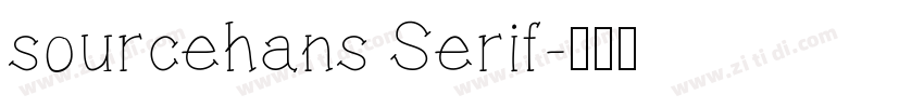 sourcehans Serif字体转换